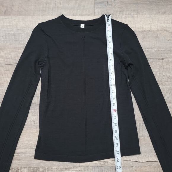 Athleta Merino Wool Base Layer Athletic Long Sleeve Running Workout Top Small - Picture 6 of 7